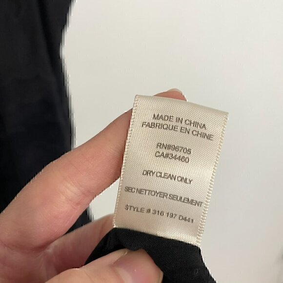 REBECCA TAYLOR Tie Embroidered Gauze Dress Black Geo Eyelet Boho Midi Fit Flare - Picture 12 of 16